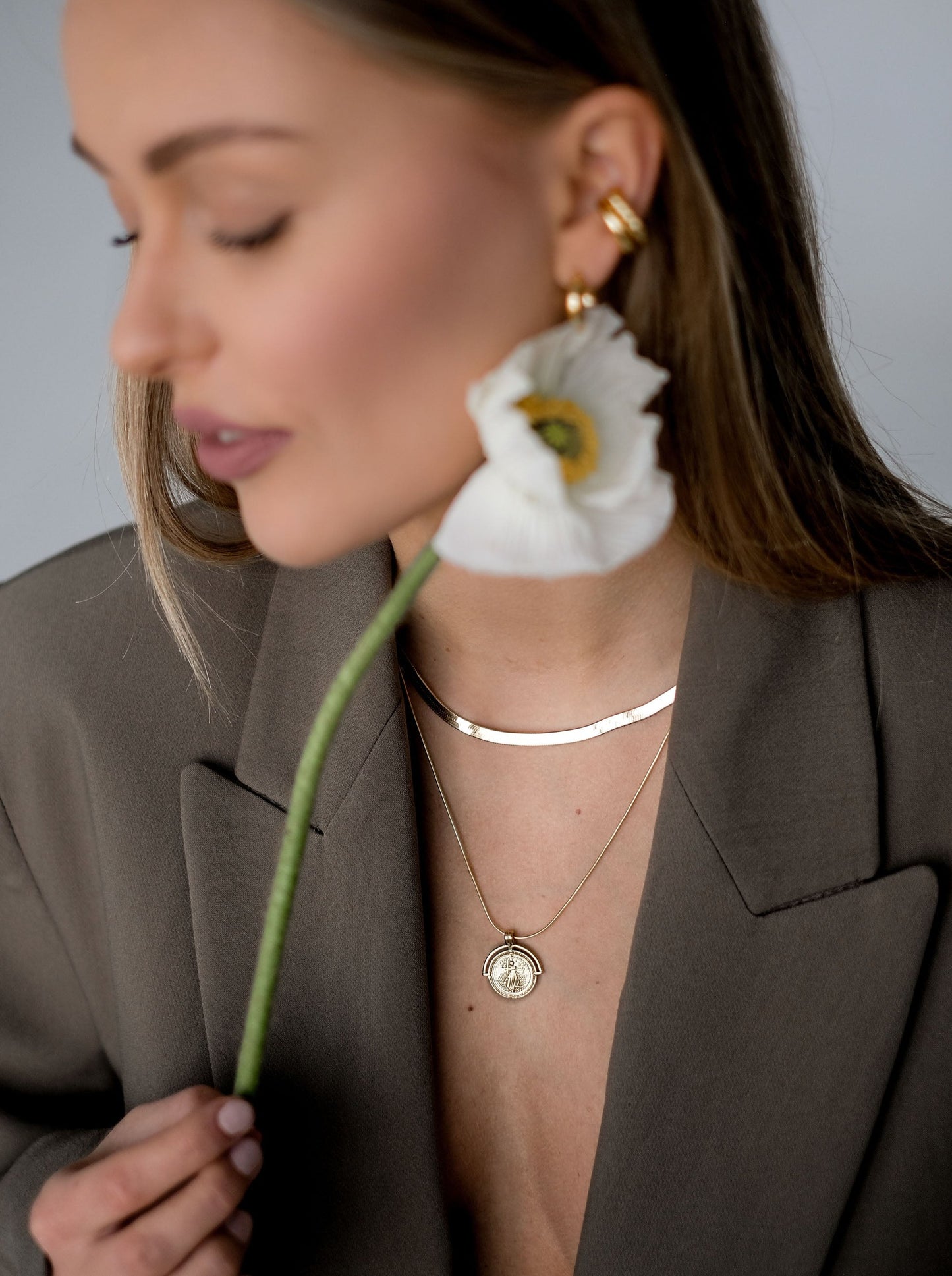 SNAKE GOLD PLATED NECKLACE